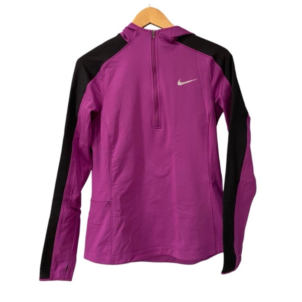 Nike Athletic Workout Active Sports Magenta Pullover Sweatshirt Hoodie M